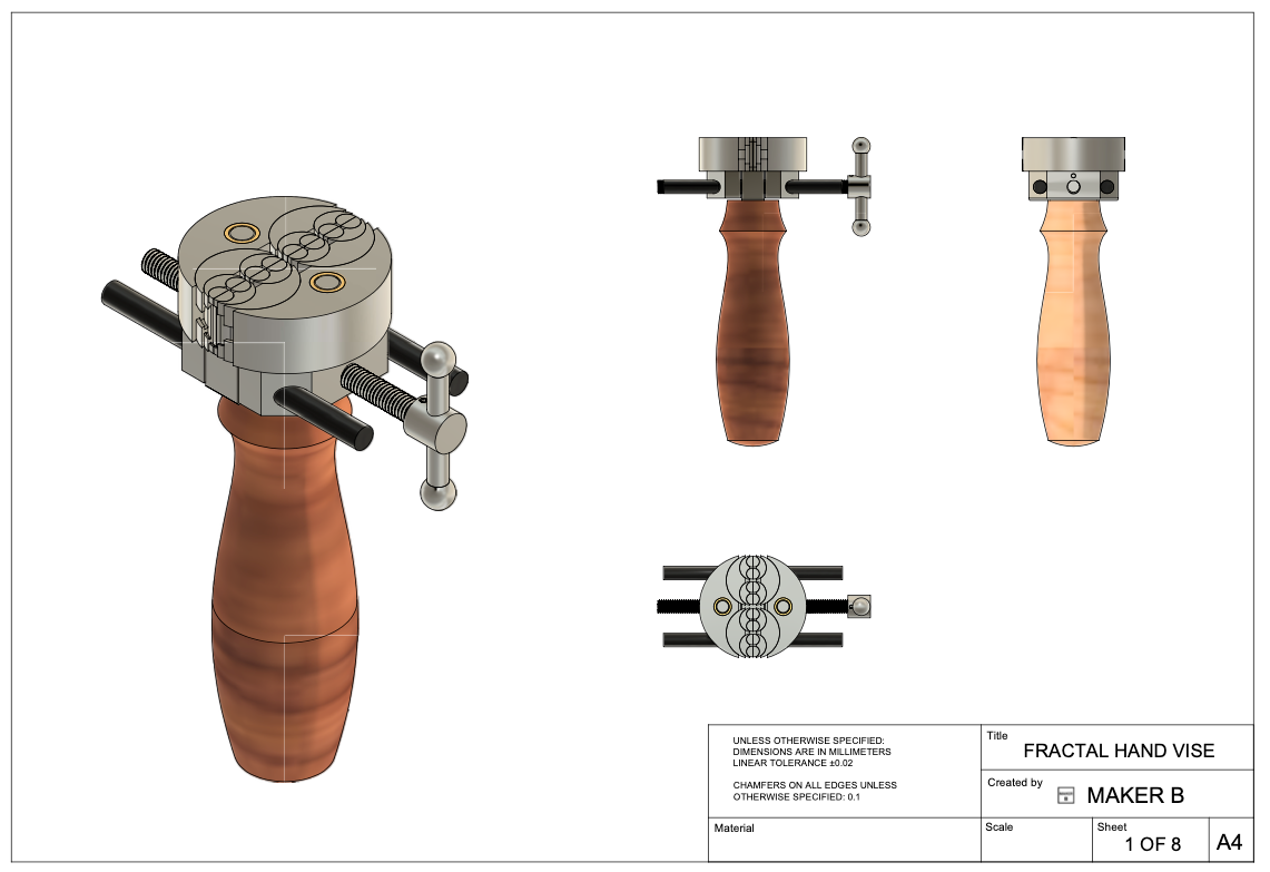 Fractal Hand Vise (DRAWINGS)