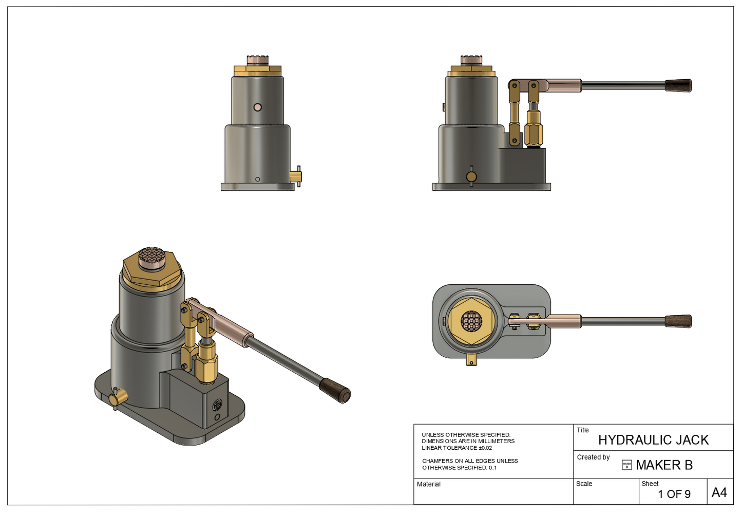 Hydraulic Jack (DRAWINGS)