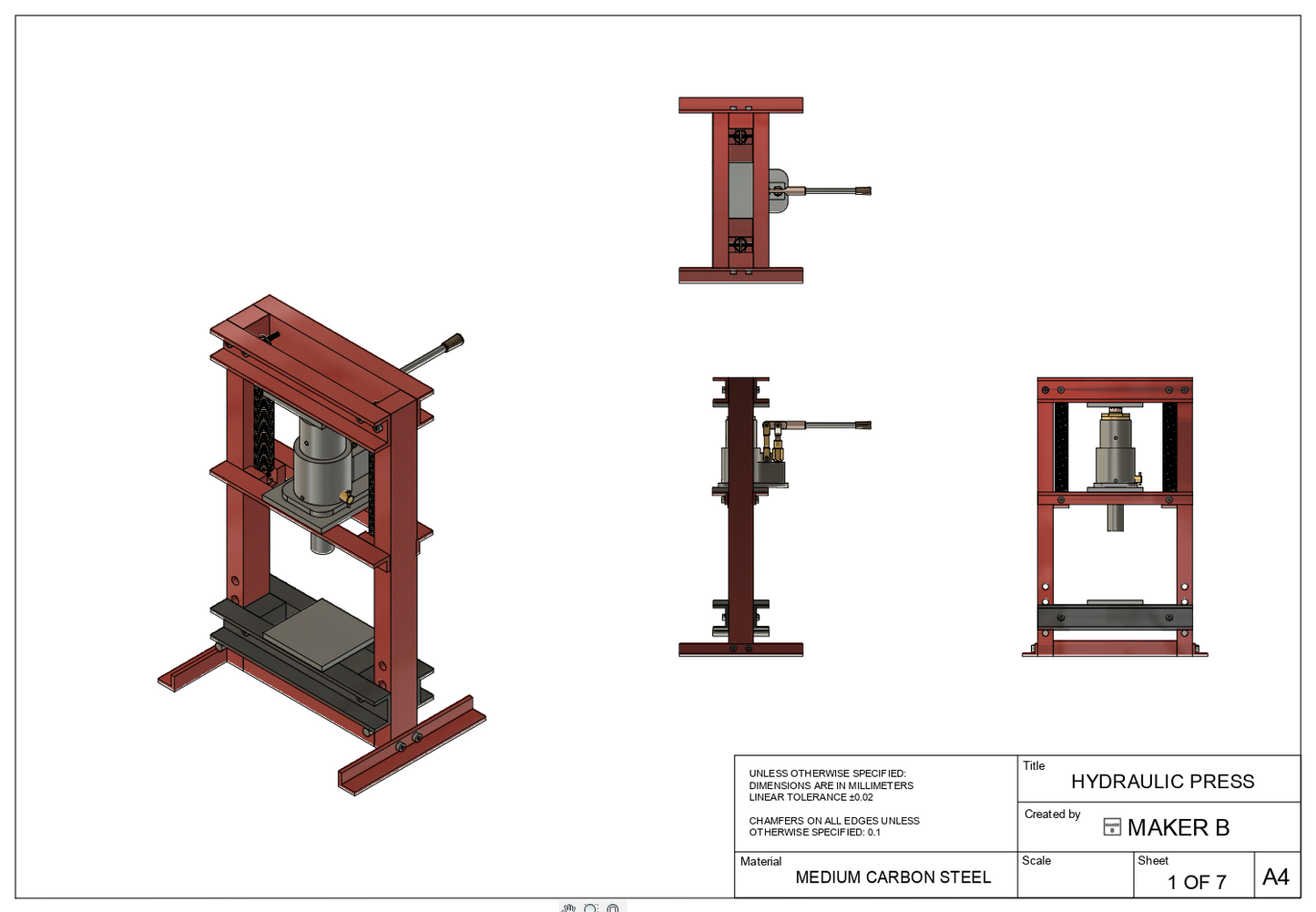 Hydraulic Press (DRAWINGS)